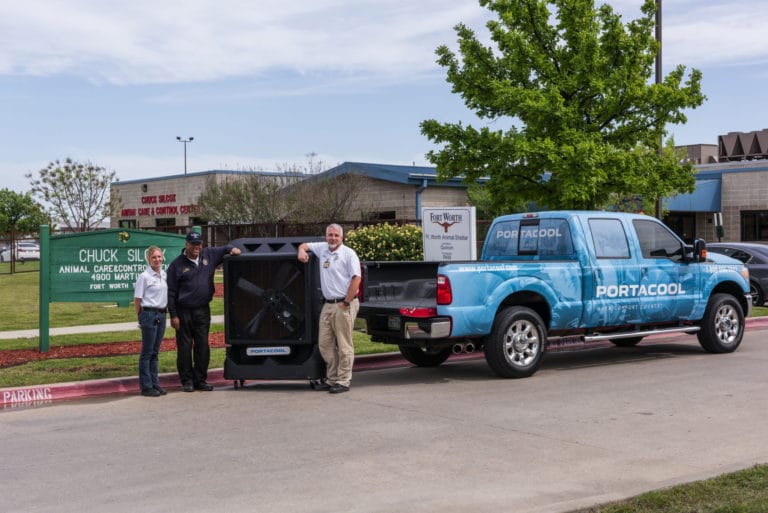 Portacool donates coolers to  Fort Worth for National Adoption Weekend