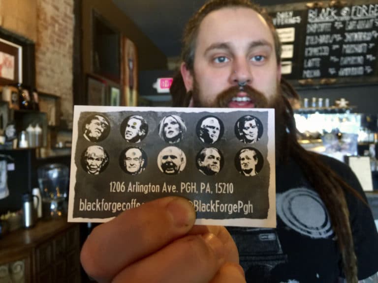 Coffee shop brews up backlash with political punch cards