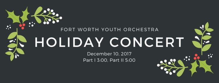 Fort Worth Youth Orchestra celebrates the holiday season with a jingle