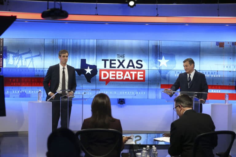 Trailing in polls, O’Rourke lays into Cruz in Texas debate