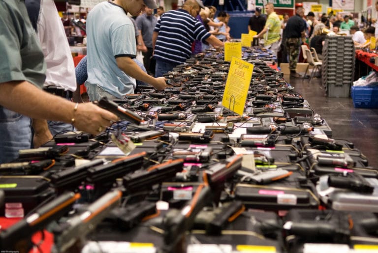 Severe sell-off does not slow rise in shares of gunmakers
