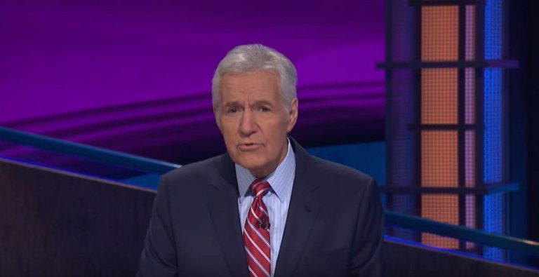 “Jeopardy!” host Alex Trebek’s Emmy Award comes with ovation