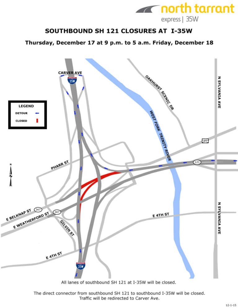 I-35W-related closures continue