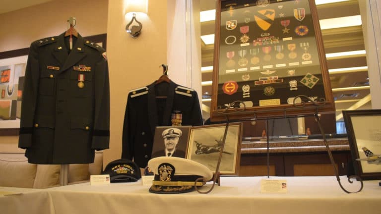 Stayton at Museum Way honors veterans with display, ceremony