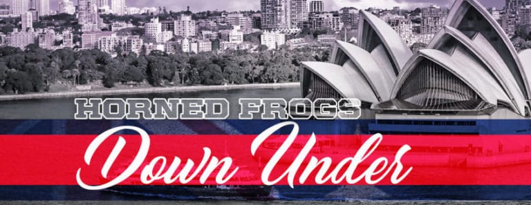 Frog on a barbie? TCU basketball teams head to the land down under