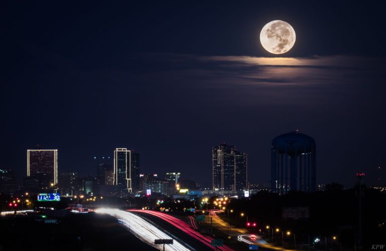 Moon Over North Texas