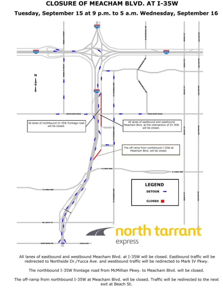 35W construction prompts more closures this week