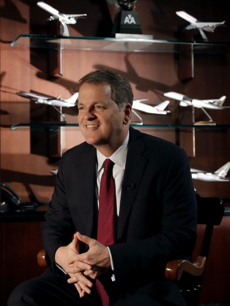 Oops! American attendant accidentally drops drinks on CEO