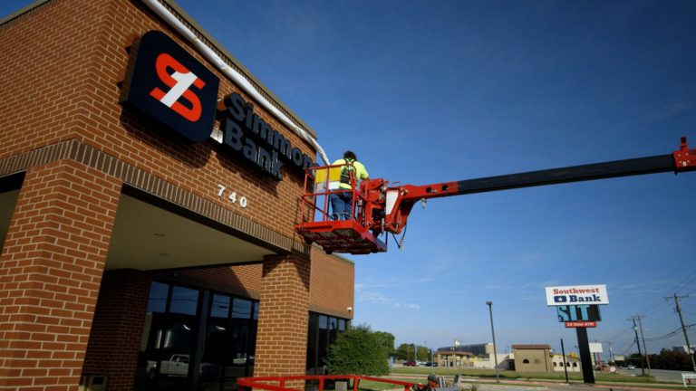 Simmons signs go up on former Southwest locations