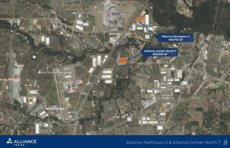 Alliance to add two speculative industrial buildings totaling over 1M square feet