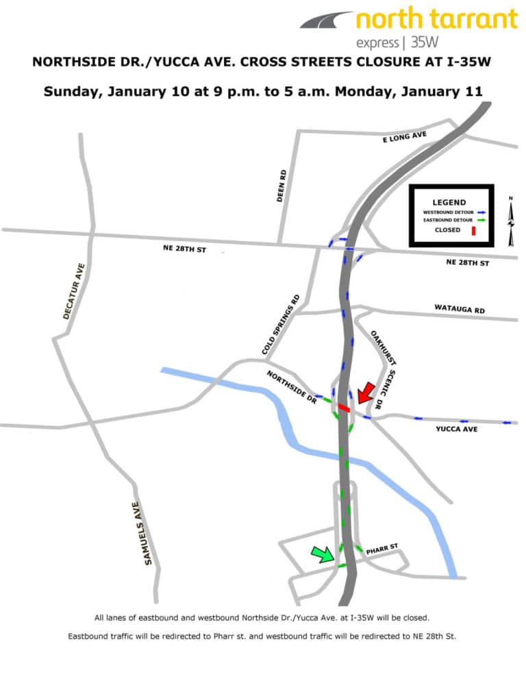 Fort Worth motorists: Closures ahead this weekend