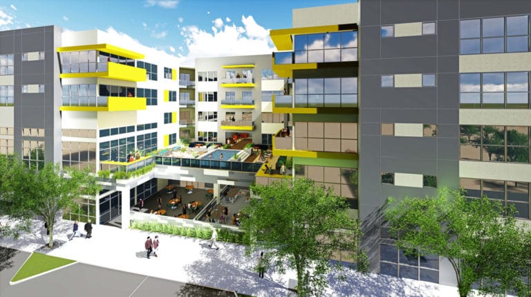 Apartment, retail development under construction on Magnolia
