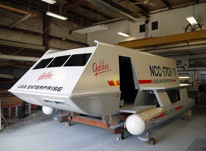 Restored Star Trek ship Galileo arrives in Houston