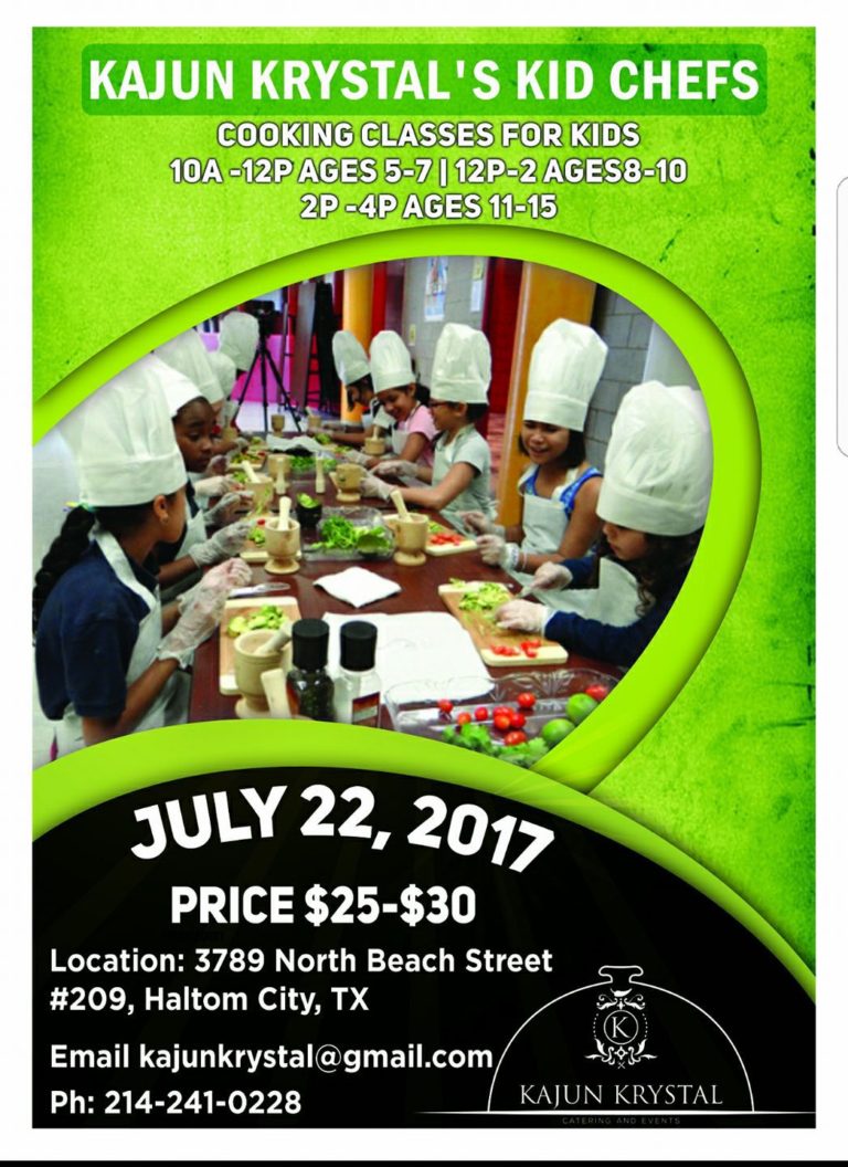 Help your children learn the joy of cooking with Kajun Krystal’s Kid Chefs