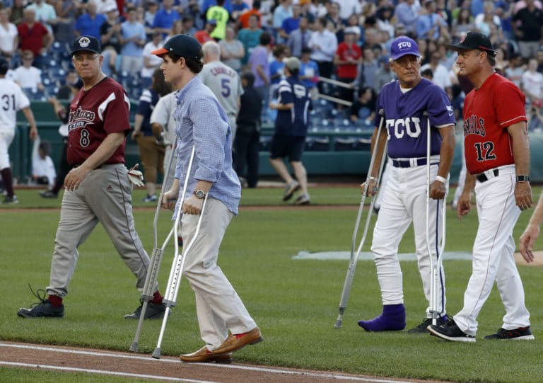 A ballgame of unity, spirit, friendly rivalry, won by Dems