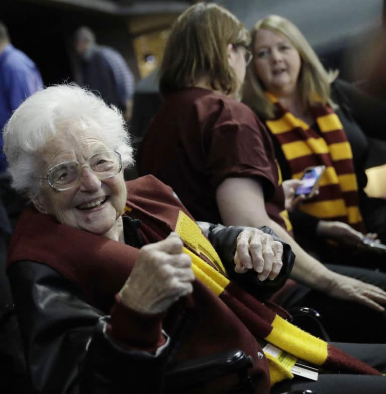 Do you believe in miracles? Sister Jean takes hoops to a heavenly place