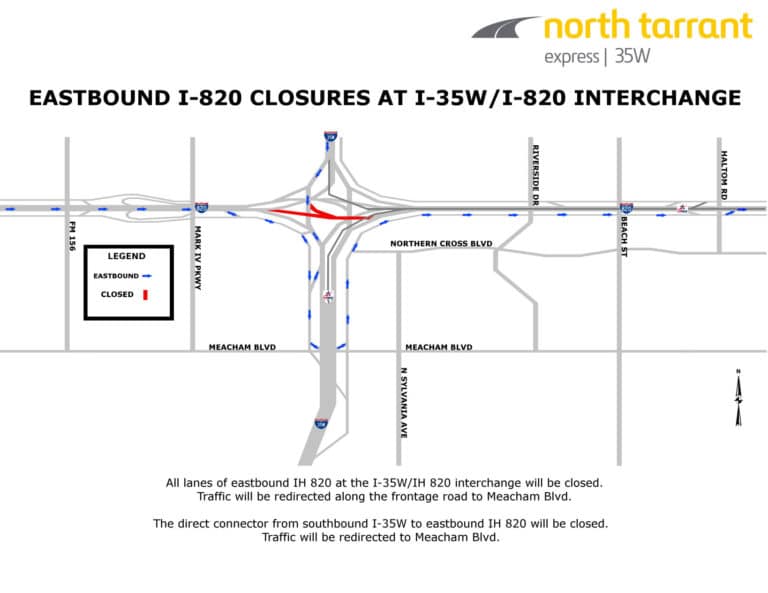 Closures at I-35W-820 begin Friday