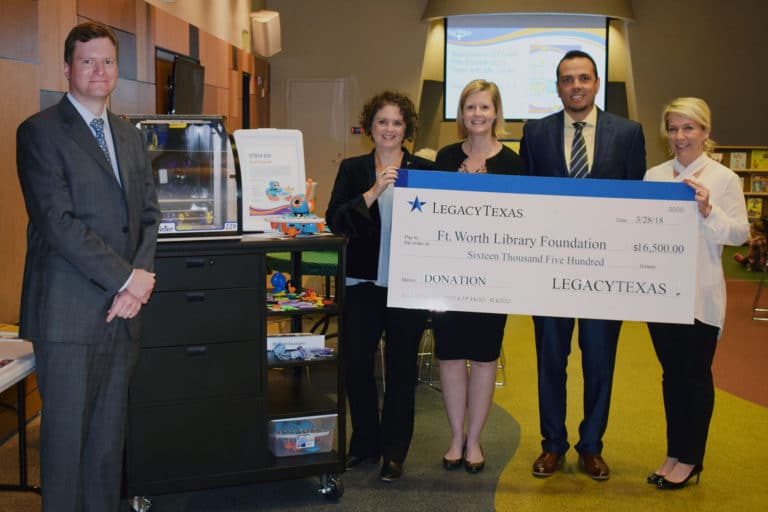FW Library’s STEAM program  gets grant from LegacyTexas