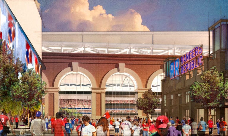 Check out Ranger stadium construction progress