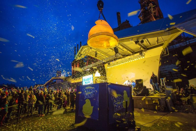 Tired of the Times Square ball? How about dropping a giant Peep
