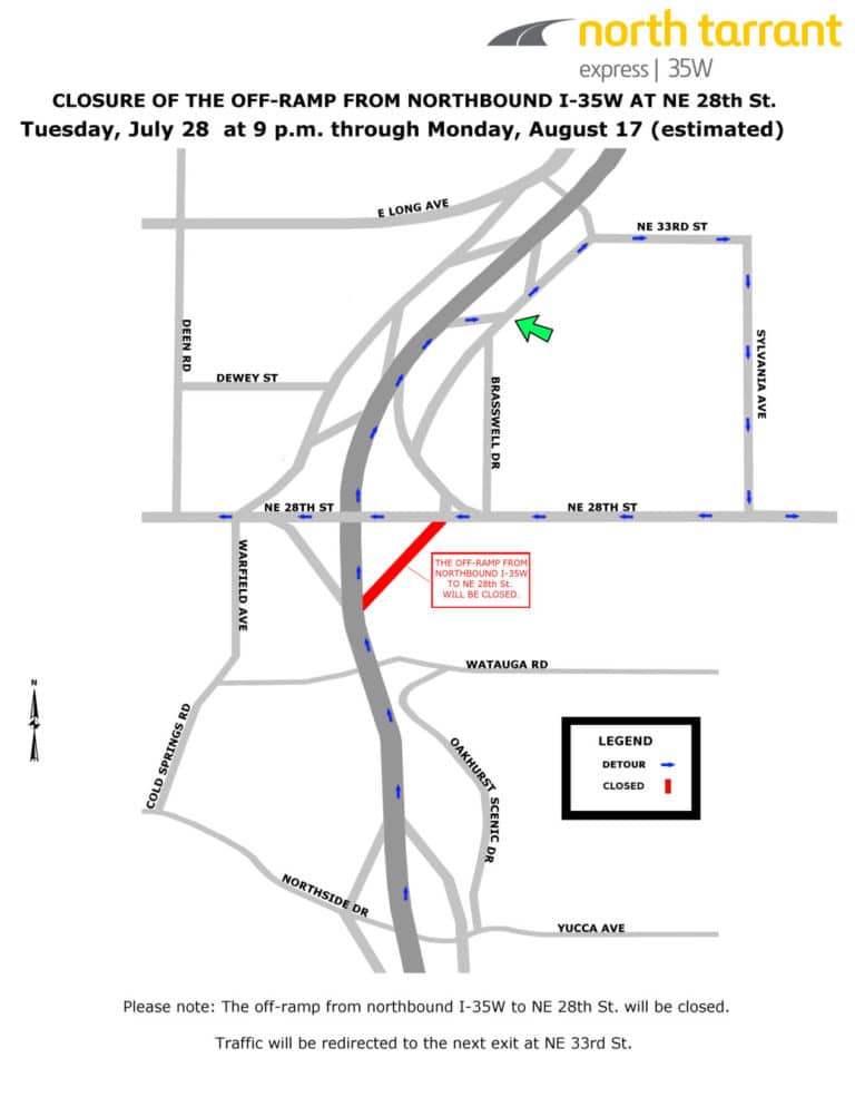 Extended I-35W off-ramp closure begins this week