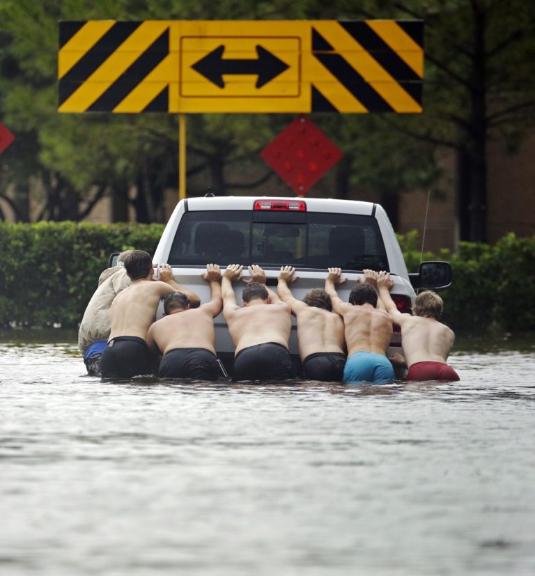 In Harvey-swamped Houston, rescues by canoe, kayak — even monster truck