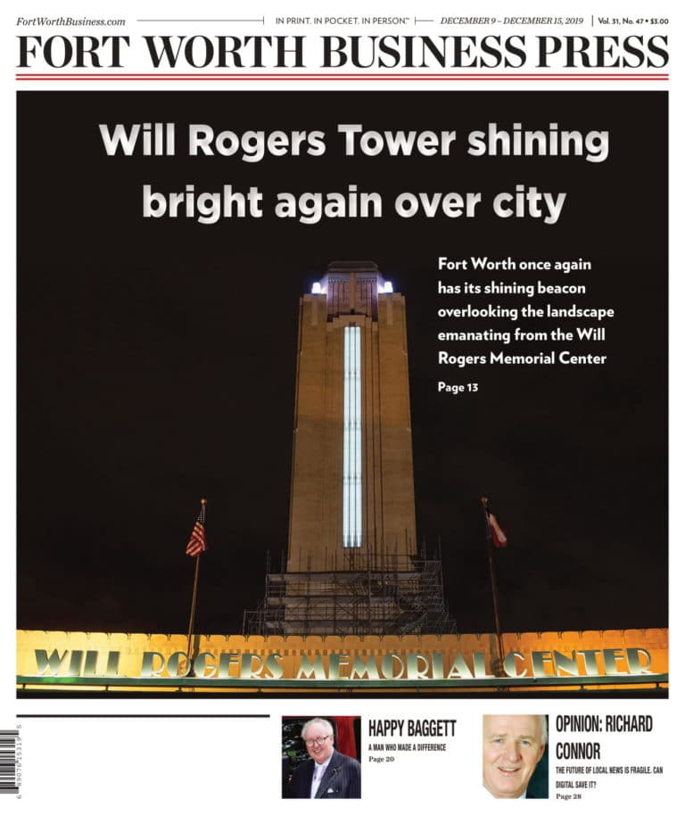 Will Rogers Tower shining bright again over Cowtown