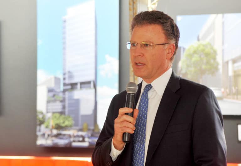 Groundbreaking:  Skyscraper to revitalize western downtown