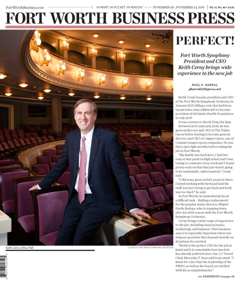 The Business of Music: Cerny takes lead as president, CEO of Symphony