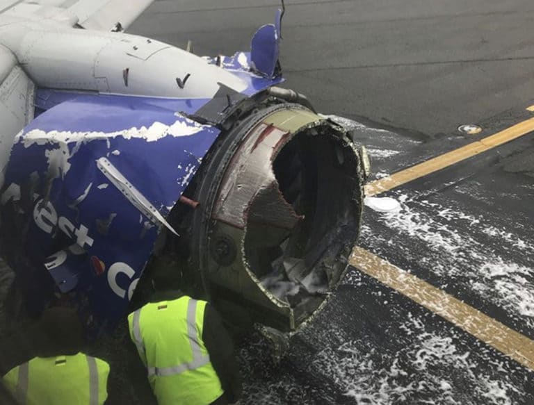 One dead after Southwest jetliner apparently blows an engine in flight