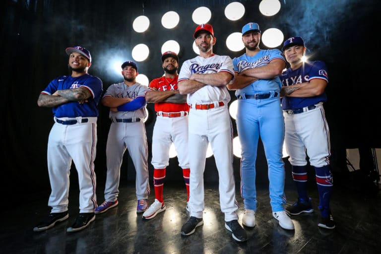 Texas Rangers unveil new uniforms, logo for 2020 season in new Globe Life Field