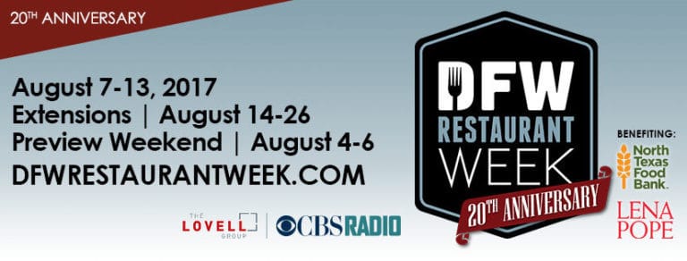 Eat good food and give back to the community by participating in D-FW Restaurant week