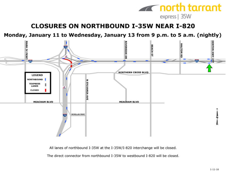 Fort Worth freeway closures continue