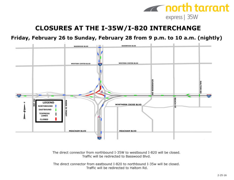 Weekend road closures begin on Friday