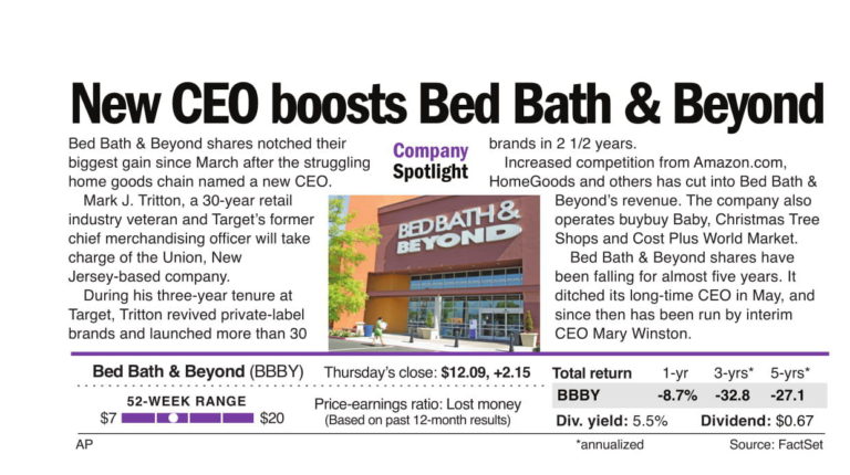 Bed Bath & Beyond hires new CEO, a Target veteran