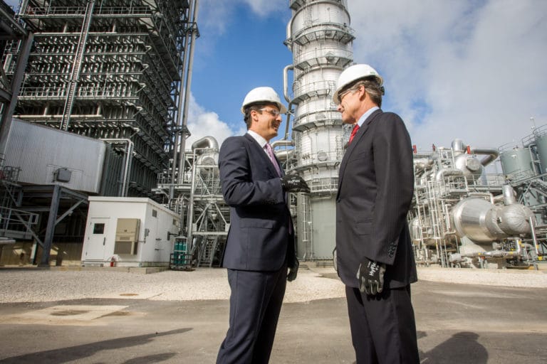 During Texas visit, Rick Perry touts Houston-area carbon capture system