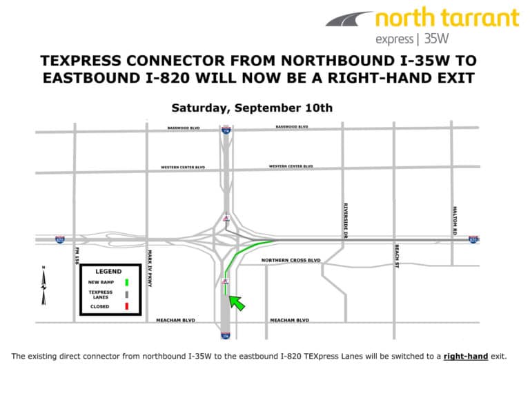 Traffic shifts on I-35W begin Saturday