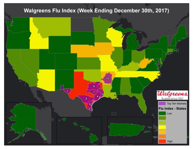 Texas is flu central in latest report