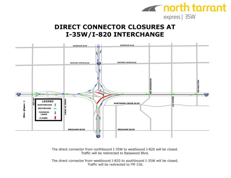Fort Worth freeway closures continue through weekend