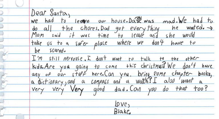 SafeHaven’s heartbreaking Santa letter receiving national attention