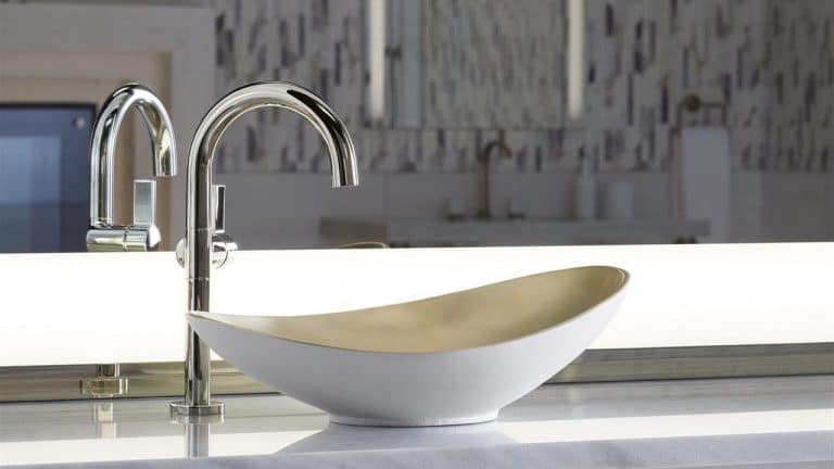 Focus your bathroom remodel with a striking visual statement