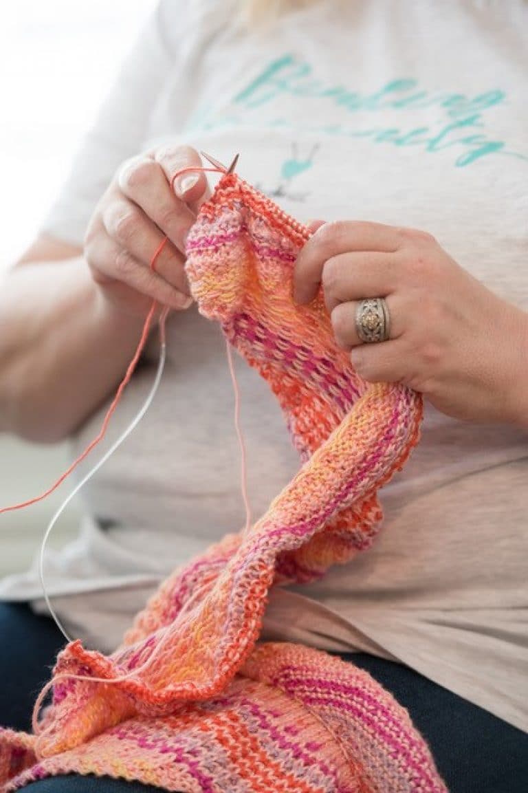 JuJu Knits a Red Backpack Fund Recipient