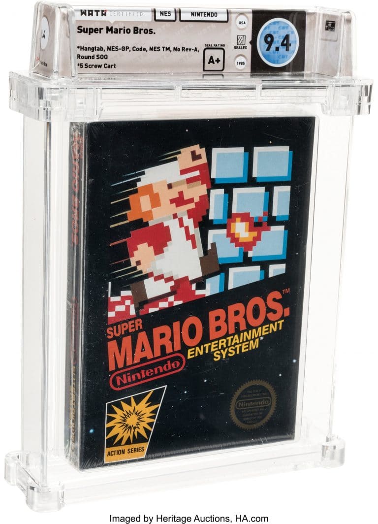 Vintage Super Mario Bros. video game sells for $114,000
