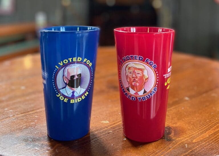 Flying Saucer Launches 2020 election glasses