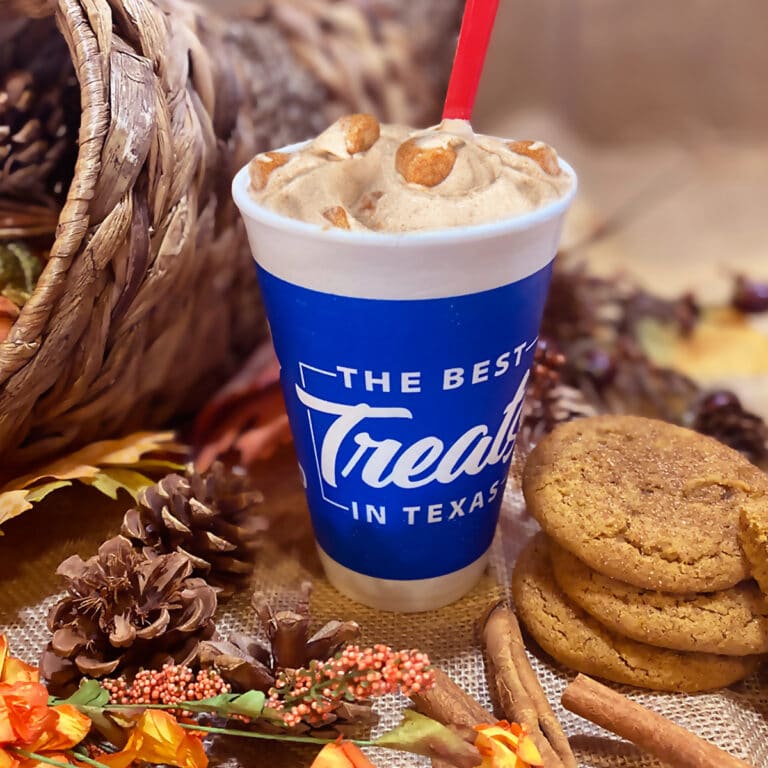Say hello, Snickerdoodle Cookie Dough Blizzard and welcome to Texas