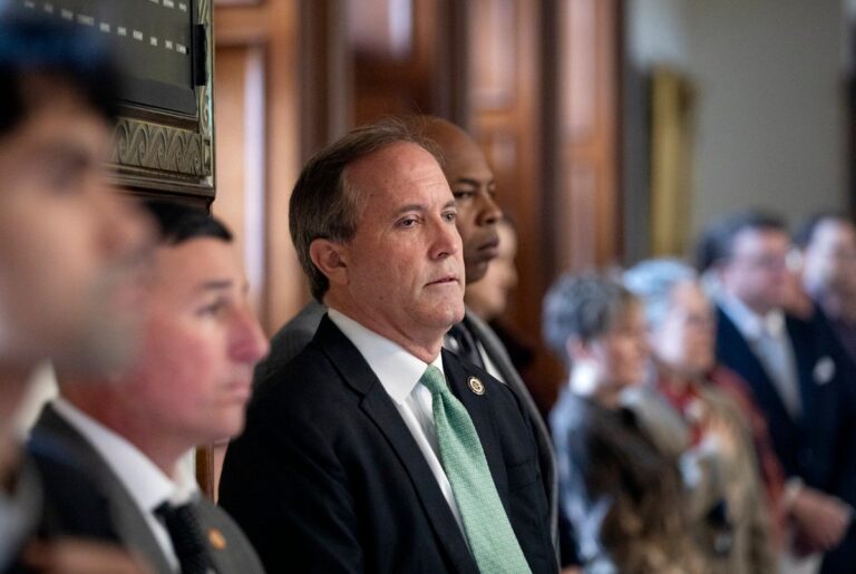 Ken Paxton told Trump supporters to “keep fighting.” When they breached the Capitol, he falsely claimed it wasn’t them.