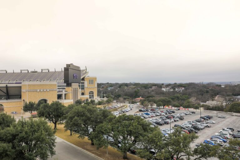Drive-through vaccine at TCU