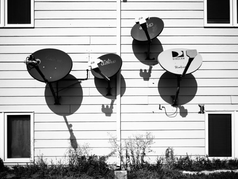 grayscale photo of 2 black and white street light