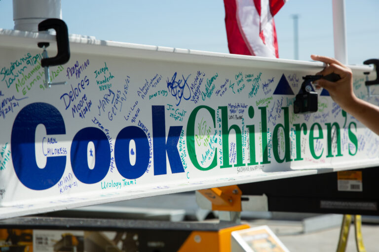 Cook Children’s holds ‘topping out’ ceremony for Prosper location