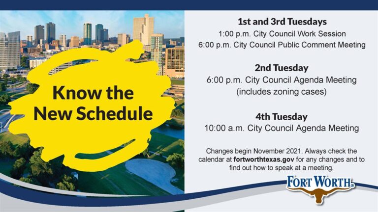 City Council’s new meeting schedule starts next month